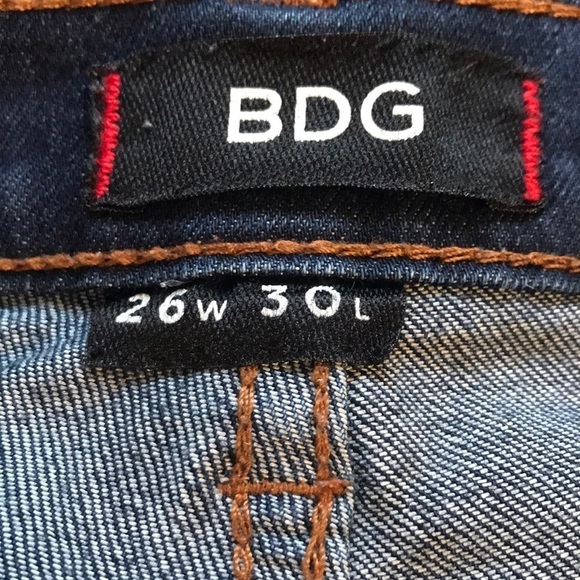 URBAN Outfitters BDG CIGARETTE MID-RISE JEANS size 26/30 - Picture 10 of 12